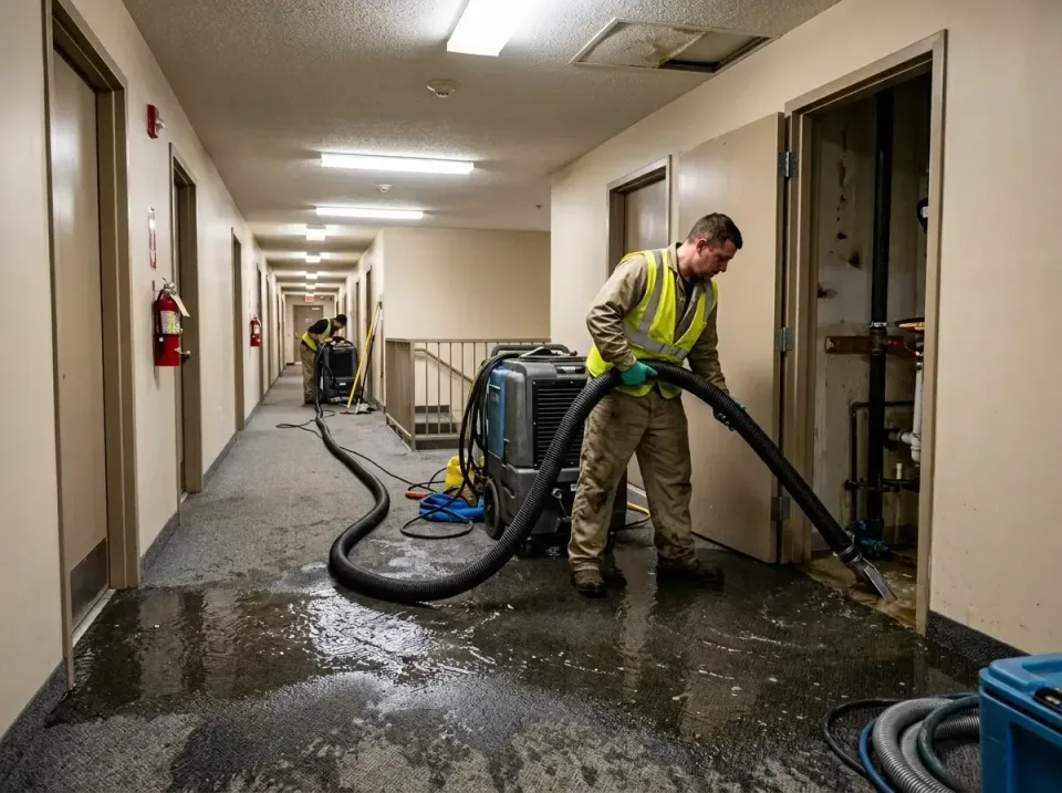 multi-unit-apartment-hallway-f-005 — frequently asked questions, Emergency Burst Pipe Water Extraction & Removal in Trinidad…